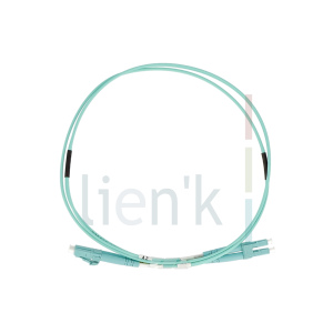 Jarretière optique duplex OM4 50/125µ Aqua LC/LC 3m