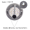 Applique solaire double détection IR - 3000°K - 2000Lm