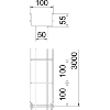 Chemin de câbles treillis GRM GRM 55 100 G 55x100x3000 Zingué