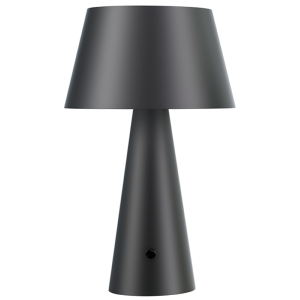 Lampe de table noir mat solaire et USB (inclus) - 3000°K - 4 modes