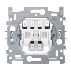 SOCLE INTERRUPTEUR DOUBLE ALLUMAGE 10A, CONNEXION RAPIDE