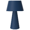 Lampe de table bleu mat solaire et USB (inclus) - 3000°K - 4 modes