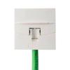 Prise RJ45 Cat 6 FTP 9 points 45x45, Blanc