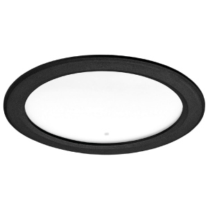 FLAT-ISO SENSOR-Downlight IP20/65 recouvr. noir, 20W 2145lm 3000/4000