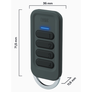 Télécommande porte clé 4 touches Zigbee UP