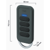 Télécommande porte clé 4 touches Zigbee UP