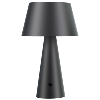 Lampe de table noir mat solaire et USB (inclus) - 3000°K - 4 modes