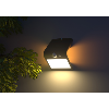 Applique solaire Duo noir 220Lm mode fixe ou veille+détection IR 
