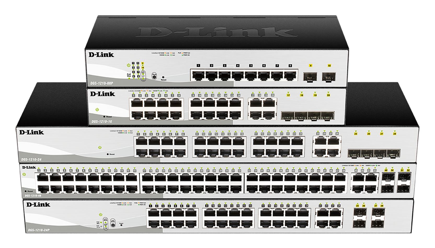 SWITCH 8X10/100/1000 POE + 2 SFP  GIGA