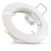 COLLERETTE SUPPORT DE SPOT DIAM 78MM BLANC FIXE