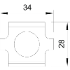 Eclisse à boulonner GSV 34 G Zingué