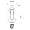 Lampe ToLEDo Retro Flamme   250LM 827 E14 SL