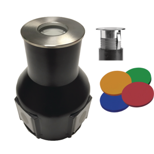 encastre/balisage 3w inox 316l ip67 ac230v 3000°k