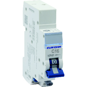 Disjoncteur 1P+N 16A courbe C connexion rapide/rapide 4,5kA NF