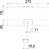 Suspension centrale avec rail GMS 270 FS B270mm  Z 275