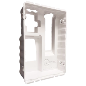 BAC 57 PVC M1 - 2 TRAVEES: PLATINE LINKY+TABLEAU 4 RANGEES+COM+BOX