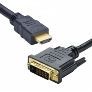 Cordon HDMI A M / DVI-D M - Full HD 1080p - bidirectionnel - OR - 1m