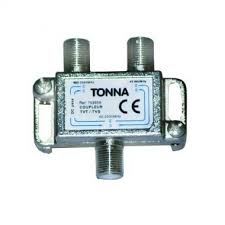 Coupleur / séparateur d’intérieur 2 entrées TVT/TVS conn. F 
