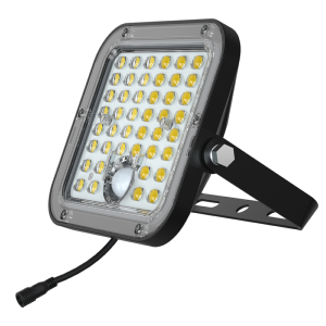 Projecteur solaire 10w détection 1500lm panneau déporté 