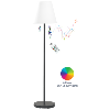 Luminaire sur pied RGBW + haut-parleur bluetooth télécommandé - inter