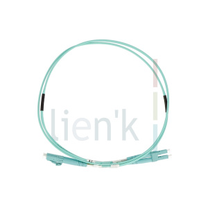 Jarretière optique duplex OM4 50/125µ Aqua LC/LC 5m