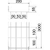 Chemin de câbles treillis GRM GRM 55 200 G 55x200x3000 Zingué