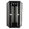 Baie COMETE noire 26U 800x1000 doubles portes AV et AR nid d'abeille