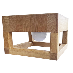 Lampe de table en bois 10 cm - 3000°K - 220Lm