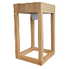 Lampe de table en bois 20 cm - 3000°K - 220Lm