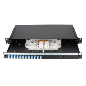 Tiroir Optique 12xLC Duplex OS2 + 12 Bouchons + Kitaccess