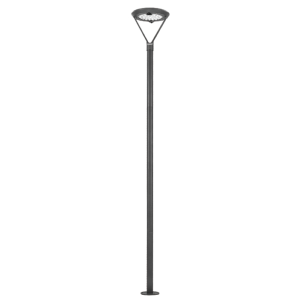 Lampadaire solaire double détection IR - 3000°K - 2000Lm
