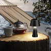 Lampe de table noir mat solaire et USB (inclus) - 3000°K - 4 modes