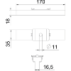 Suspension centrale avec rail GMS 170 FS B170mm  Z 275