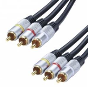 Cordon 3 RCA M/M "privilège" - 3m