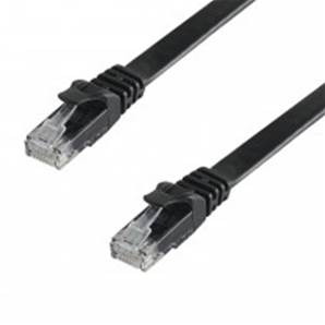 Cordon RJ45 M/M - Cat. 6 - U/UTP - gaine plate - 5m