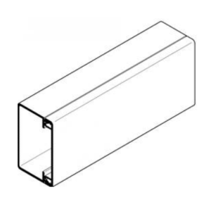 Goulotte AX 4025 blanc PVC