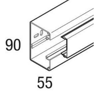 Goulotte CL 9055 blanc PVC