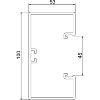 Goulotte d'appareillages GK-53100RW 53x100x2000 PVC