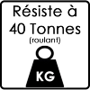 Balisage routier de sol solaire 4000°K Faisceau 120° 80 Lm 40 Tonnes