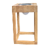 Lampe de table en bois 20 cm - 3000°K - 220Lm