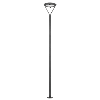 Lampadaire solaire double détection IR - 3000°K - 2000Lm