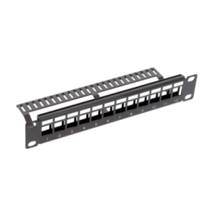 "Panneau 10"" 1U 12 ports Nu - Keystone"