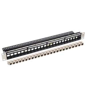 Panneau 19'' 1U 24 ports avec 24 noyaux Cat 6 SOCTB-640